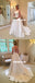 Charming Satin Simple Design A-Line Backless Gorgeous Wedding Dresses, KX1345