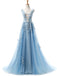 Long Prom Dresses, Tulle Prom Dresses, Elegant Party Prom Dresses, Applique Evening Dresses, A-Line Prom Dresses , Beading Prom Dresses Online, LB0363