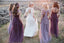 Long Mismatched Bridesmaid Dress, Chiffon Convertible Bridesmaid Dress, LB0758