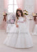 Long Sleeve Tulle Lace Popular Flower Girl Dresses, Cheap Little Girl Dresses, KX91