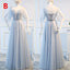 Mismatched Long Tulle Bridesmaid Dress, Cheap A-Line Bridesmaid Dress, KX1003