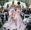 Mismatched Sexy Mermaid Backless Sweetheart Satin Bridesmaid Dresses, FC929