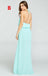 Pretty Young Junior Mint Mismatched Different Styles Side Split Chiffon Cheap Long Bridesmaid Dresses, WG197