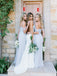 Mismatched Different Styles Chiffon Light Blue A Line Cheap Bridesmaid Dresses, WG104
