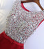 Most Popular Red Sequins Bling Elegant Freshman Homecoming prom dress,220004