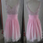 New Arrival peach pink sparkly simple cute Bohemian freshman homecoming prom dress,BD00107