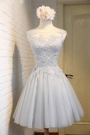 New Arrival Simple Sleeveless Homecoming Dresses,Lace Freshman Homecoming Prom Dresses,220011