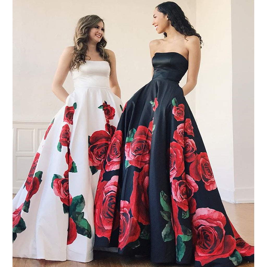 Charming A-line Sweetheart Backless Satin Prom Dress with Pockets, FC2395