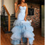 Sweetheat High-low Sexy Mermaid Backless Tulle Prom Dresses, FC4131