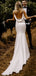 Sexy Mermaid Backless Stunning Beaded Long Wedding Dresses, FC4965