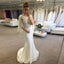 Designed Lace Mermaid Wedding Dress, New Arrival Chiffon Satin Wedding Dress, KX557