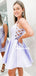 Simple Satin A-line Sweetheart Homecoming Dress, FC6128