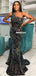 Charming One Shoulder Mermaid Sleeveless Sparkle Prom Dresses, FC6194
