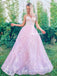 Elegant A-line Lace Sweetheart Backless Long Prom Dresses, FC5485