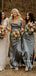 New Arrival Spaghetti Straps Floor-length Slit Bridesmaid Dress, FC6617