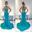 Beaded Prom Dress, Jersey Prom Dress, Mermaid Prom Dress, Sexy Prom Dress, Sleeveless Prom Dress, KX66