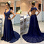 Sleeveless Chiffon Beaded Prom Dresses, Sexy Prom Dresses, Backless Prom Dresses, KX72
