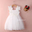Lace Top Tulle Popular Sleeveless Flower Girl Dresses, Cheap Little Girl Dresses,  LB0905