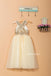 Round Neckline Sequin Tulle Flower Girl Dresses, Cheap Flower Girl Dresses, LB0921