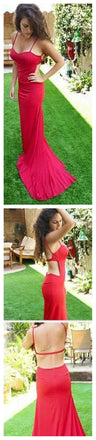 Spaghetti Straps Prom Dresses,Sexy Prom Dresses,Mermaid Party Dresses ,Open Back Prom Dresses,Unique Prom Dresses ,Evening dresses, Prom Dresses,Long Prom Dress,PD0064