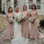 Beautiful Off Shoulder Mermaid Double FDY Backless Bridesmaid Dresses, KX1376