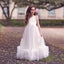 Cheap Halter Tulle A-Line Flower Girl Dresses, Popular Little Girl Dresses, KX1013
