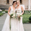 Honest Lace A-Line Sleeveless Cheap Floor-Length Wedding Dress, FC1483